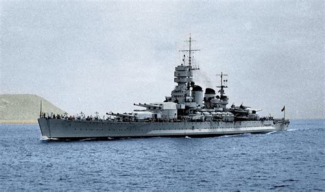 Battleship Vittorio Veneto Of The Italian Royal Navy Littorio Class