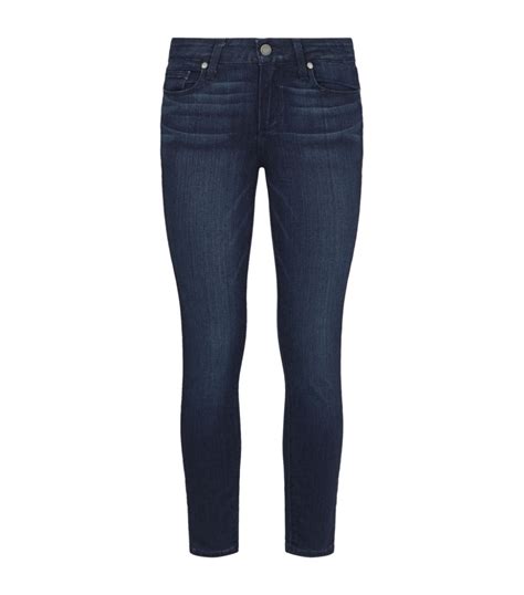 PAIGE Blue Hoxton High Rise Ultra Skinny Jeans Harrods UK