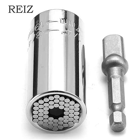 Reiz Universal Torque Wrench Head Set Socket Sleeve Mm Power Drill