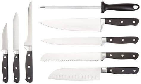 Premium Stainless Steel Knife Set with Block | Knife set kitchen ...