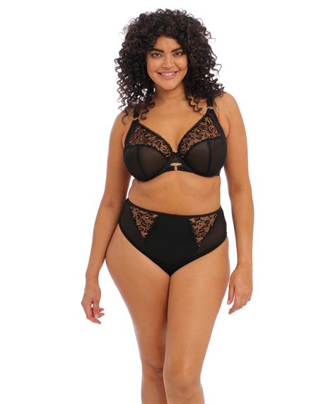 Culotte Haute Grande Taille Namrah Noir Elomi El Blk