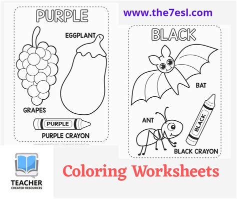 Coloring Worksheets For Kids – English Created Resources