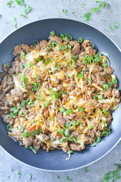 Low Carb Taco Cabbage Skillet Hey Keto Mama