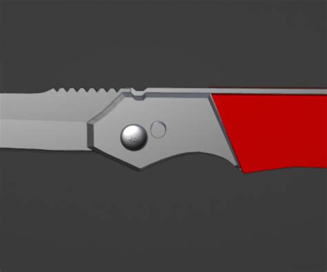 ArtStation - red pocket knife | Game Assets