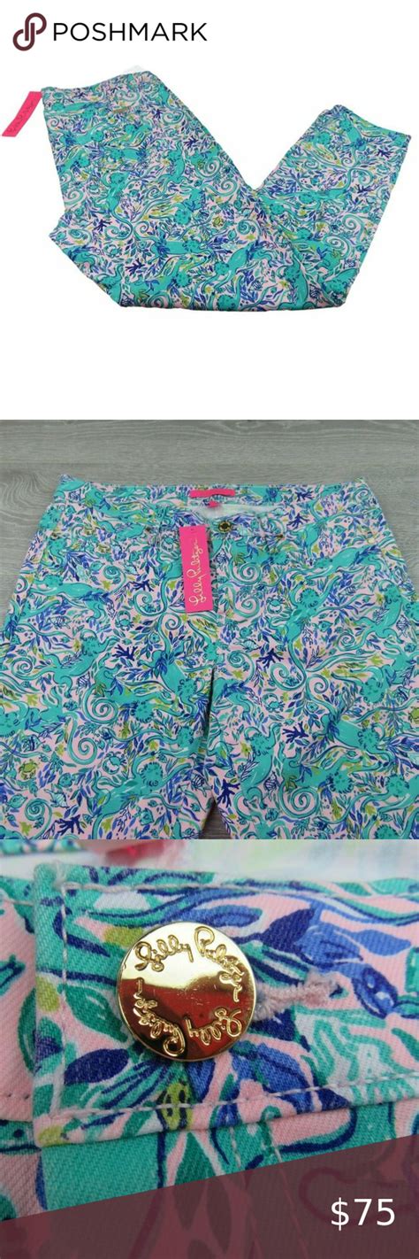 Lilly Pulitzer South Ocean Skinny Crop Pants Skinny Cropped Pants