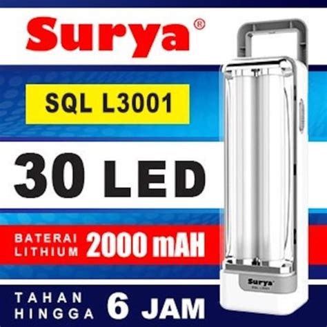 Jual Lampu Led Emergency SURYA SQL L3001 Lampu Darurat Portable Bisa Di