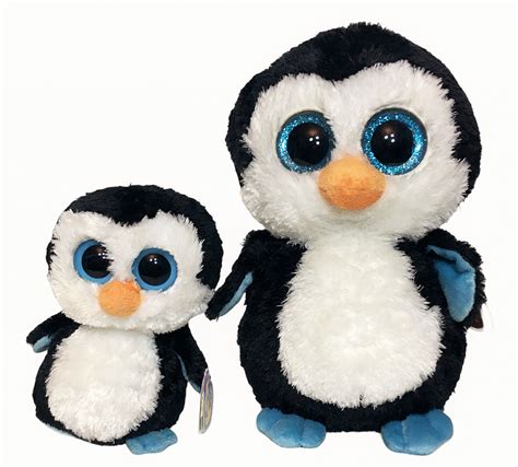 Ty Beanie Boos Waddles In In Glitter Eyes Stuffed Plush Tags Penguins