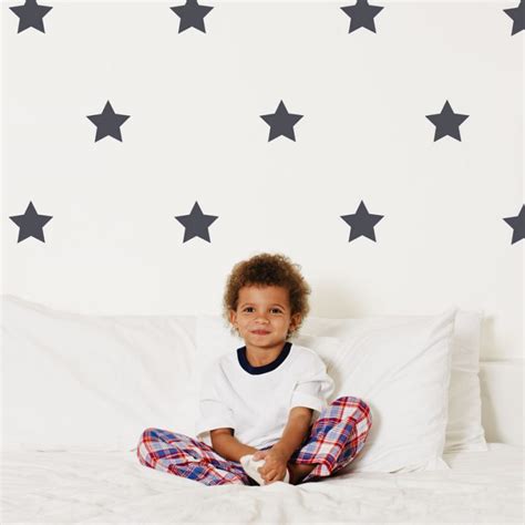 Dark Grey Star Wall Stickers Shape Wall Stickers Stickerscape Uk