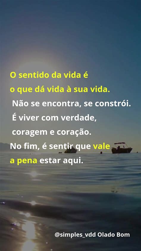 O Sentido Da Vida Reflexão