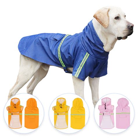 Factory Direct Wholesale Waterproof Reflective Dog Raincoat With