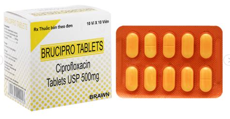 Thu C Brucipro Tablets Mg Ciprofloxacin Hydroclorid I U Tr