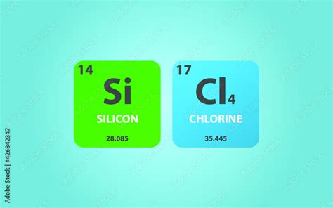 Silicon Tetrachloride Sicl4 Molecule Simple Molecular Formula