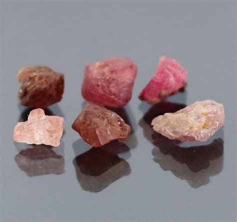 Gorgeous 9 80ct Untreated Uncut Spinel Set Backroom Gems