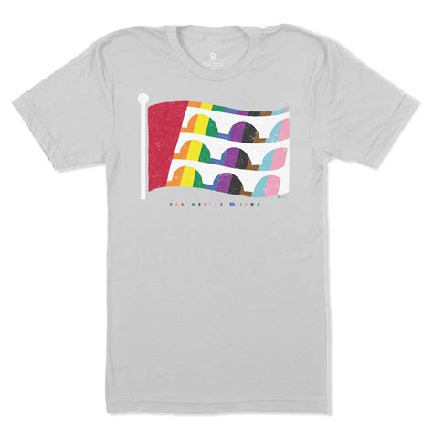 Des Moines Pride Flag T Shirt Bozz Prints