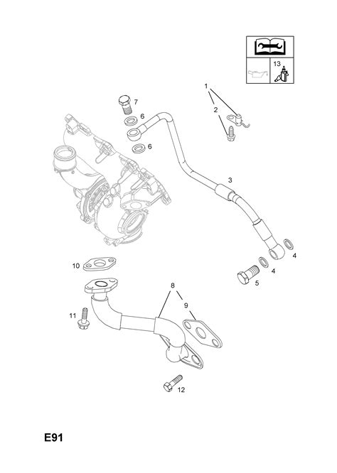 Opel Astra H Oil Pipes Valves And Fittings Opel Epc Online