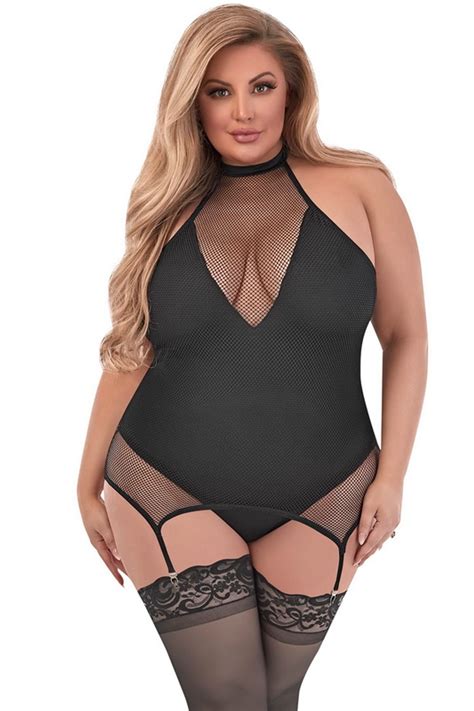 Plus Size All Wrapped Up Sexy Merry Widow Set Spicy Lingerie