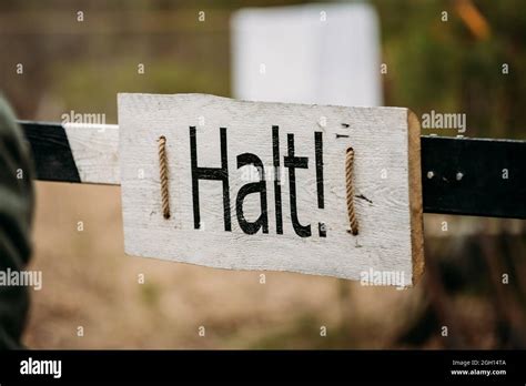 Halt German Stop Sign Hi Res Stock Photography And Images Alamy