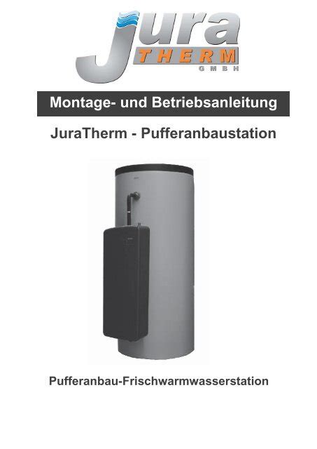 Montage Und Betriebsanleitung Juratherm Juratherm Gmbh