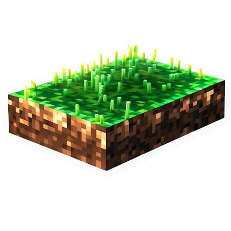 Glowing Minecraft Grass Block Png Yvj