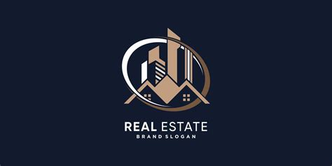 Real Estate Logo Design With Creative Modern Concept Premium Vector 10003764 Vector Art At Vecteezy