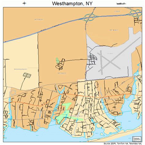 Westhampton New York Street Map 3680170