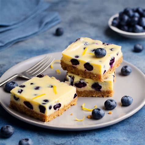 Vegan blueberry cheesecake slice