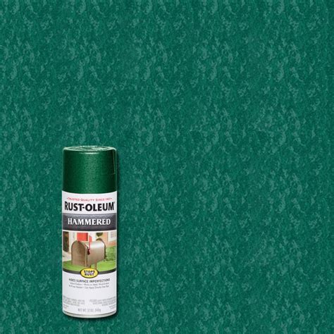 Rust Oleum Stops Rust 12 Oz Deep Green Protective Enamel Hammered