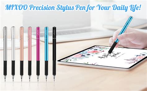 Mixoo Capacitive Stylus Pen Disc Fiber Tip 2 In 1 High Sensitivity