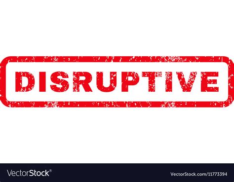 Disruptive Rubber Stamp Royalty Free Vector Image