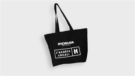 Sac En Coton Noir Hochelaga