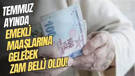 Temmuz Ay Nda Emekli Maa Lar Na Gelecek Zam Belli Oldu H Rs Z Gazetesi