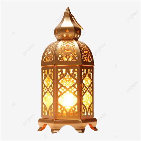 Ramadan Lantern With Glowing Light Ramadan Lantern Glowing Png