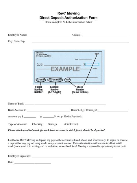 Fillable Online Direct Deposit Enrollment Change Authorization Form