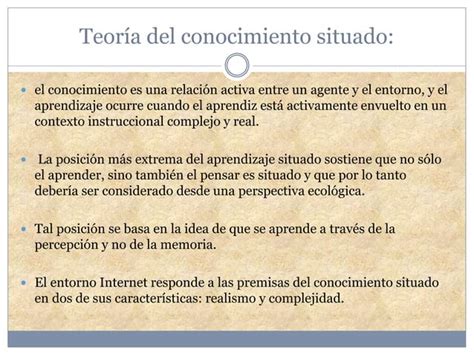 Teor As Del Aprendizaje Y Tics Mes Ppt