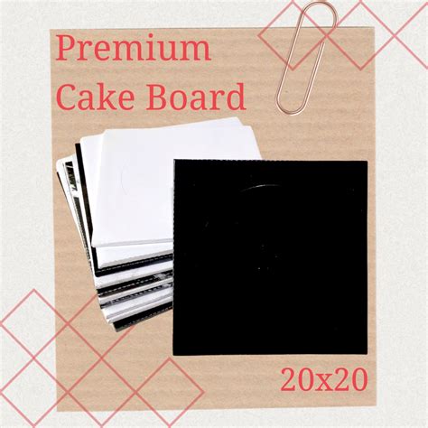 Jual Tatakan Kue Tart 20 CM Corrugated Cakeboard Papan Alas Pudding