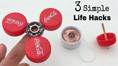 3 Awesome Life Hacks Or Spinner Toys You Can Make At Home Using Bottle