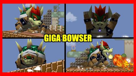 The Boss Is Now PLAYABLE Giga Bowser Full Moveset Taunts Kirby Hat