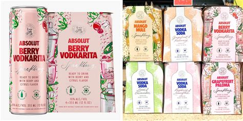 Absolut Vodka Just Released 6 Ready-to-Drink Cocktails, Including a Berry Vodkarita and Mango Mule