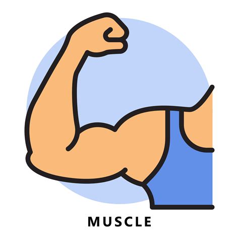 Strong Muscles Cartoon