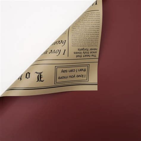 Lembar Bicolor Buff Newspaper Cellophane Lembaran X Cm