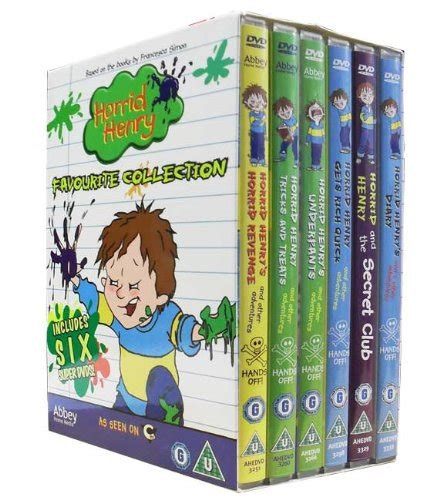 Buy Horrid Henry 6 DVD Collection Box Set inc 37 Episodes Children ...