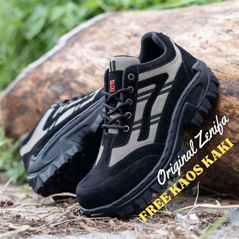 Jual Sepatu Safety Pria Ujung Besi Sepatu Outdoor Hiking Gunung