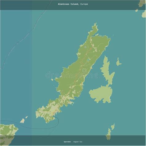 alonissos island greece cropped  square topo humanitarian stock