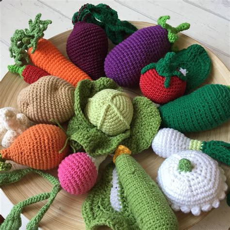 Crochet Vegetables Crochet Pattern Amigurumi Crochet Vegetables