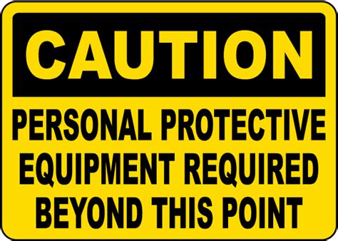 PPE Required Beyond This Point Sign - Get 10% Off Now