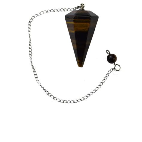 Faceted Tigers Eye Pendulum Wyrdos