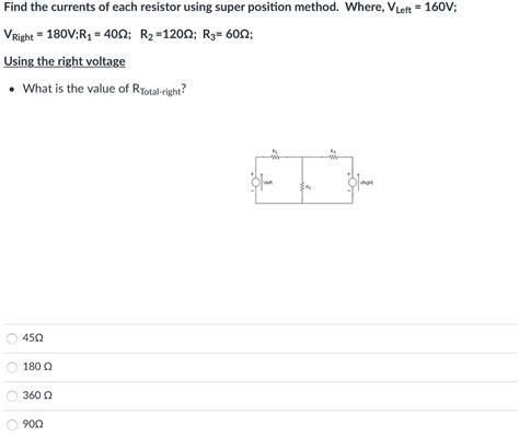 Answered Find The Currents Of Each Resistor Bartleby