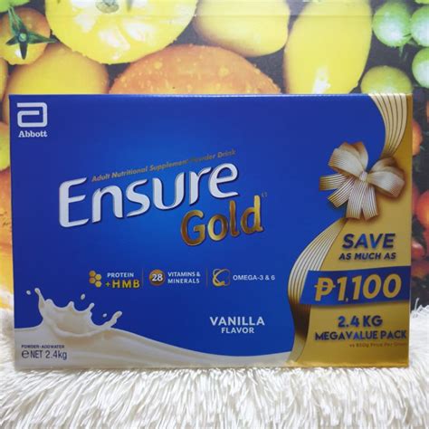 Ensure Gold Vanilla Hmb For Adult Nutrition Kgs Megapack Shopee