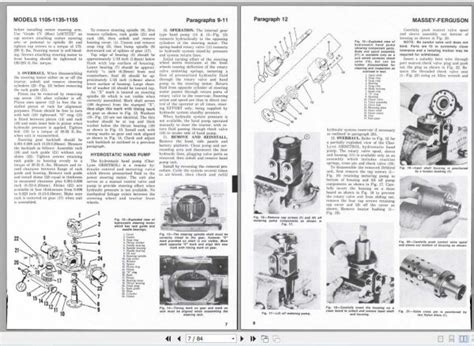 Massey Ferguson Tractors Mf Mf Mf Shop Manual