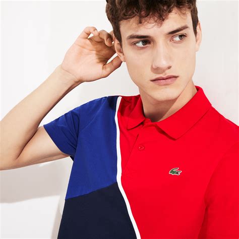 Men's Lacoste SPORT Colourblock Ultra Light Cotton Tennis Polo Shirt ...